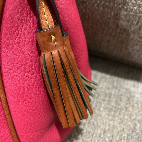 Dooney & Bourke PINK medium satchel. Pebbled grain leather. - Picture 7 of 12